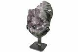 Amethyst Geode Section on Metal Stand - Stalactite Formations #171778-3